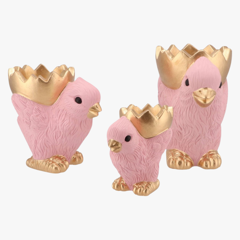 Schaal kuiken roze 14 cm