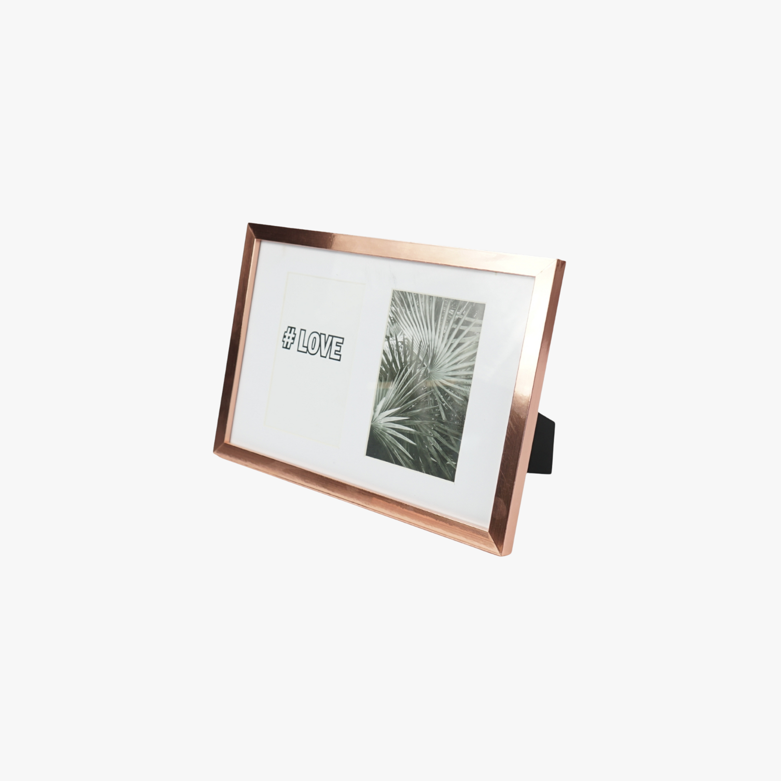 Fotolijst koperkleurig voor 2 foto's