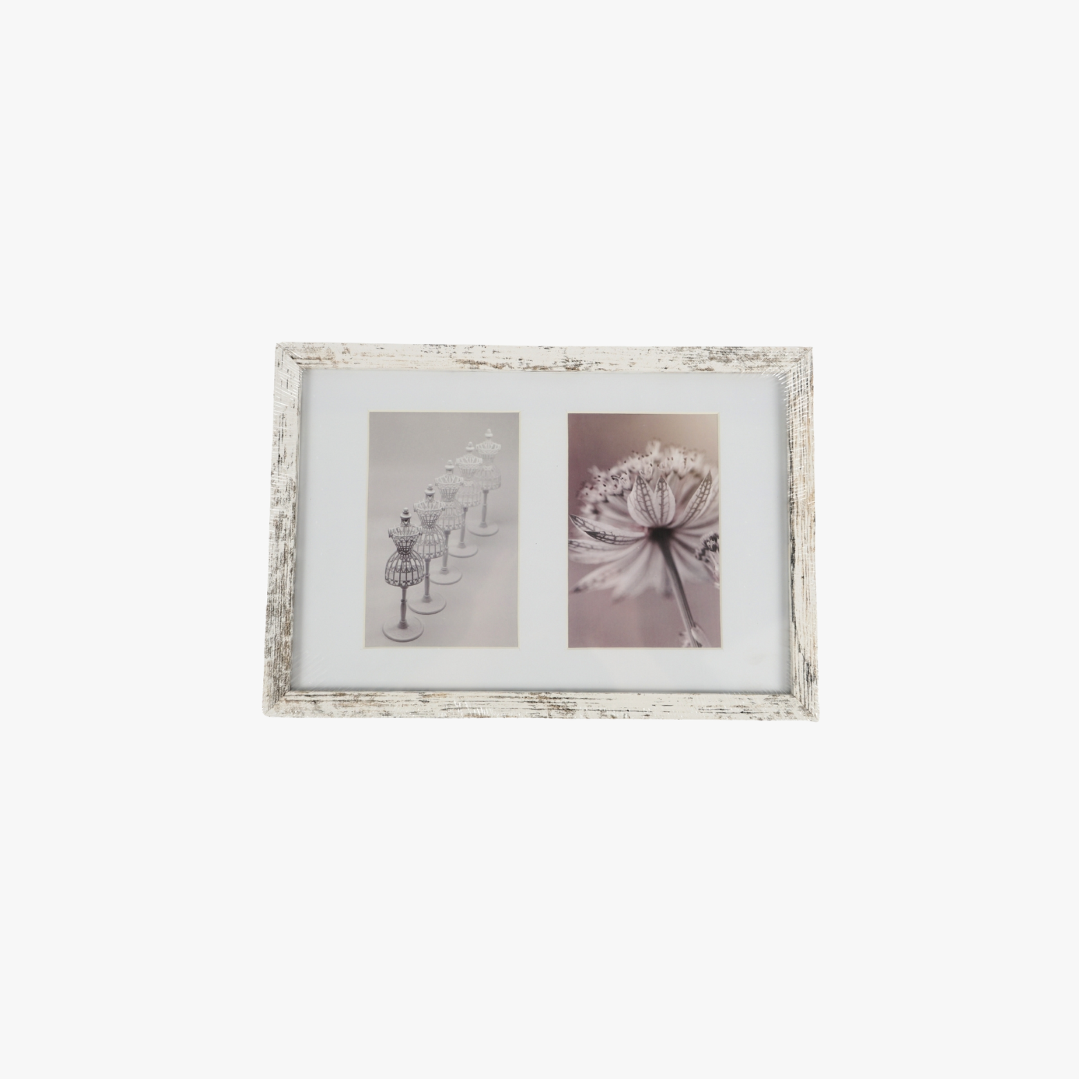Fotolijst whitewash voor 2 foto's