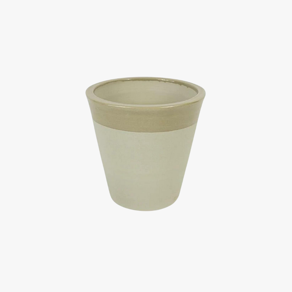Bloempot Bretagne zandkleurig 18 cm