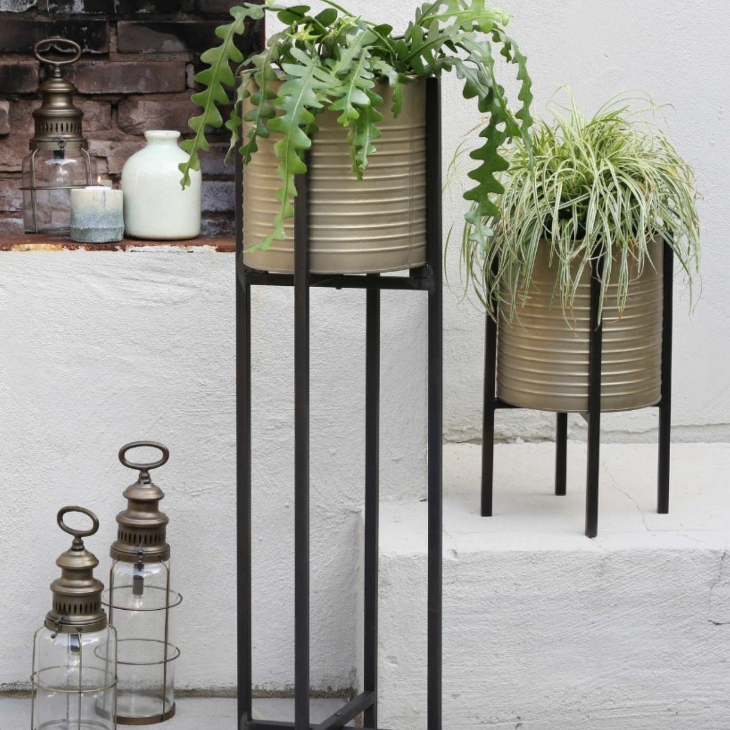 Light & Living bloempot Caski 44 cm