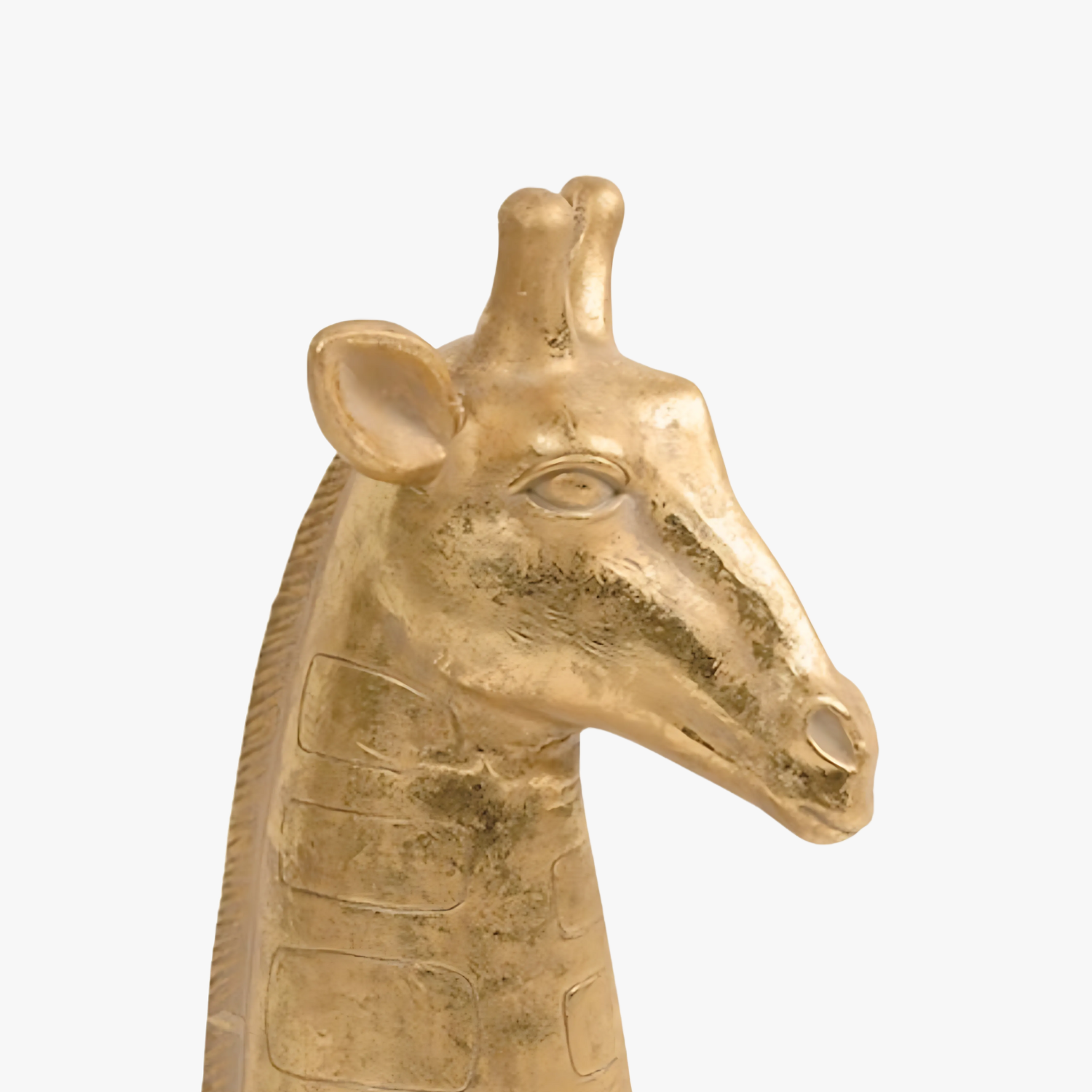 Beeld giraf Mokambo goudkleurig 33 cm