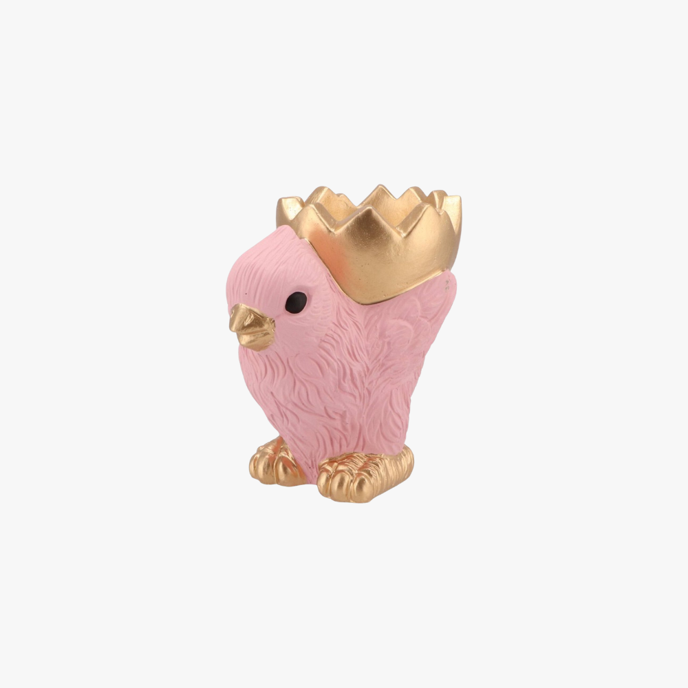 Schaal kuiken roze 14 cm