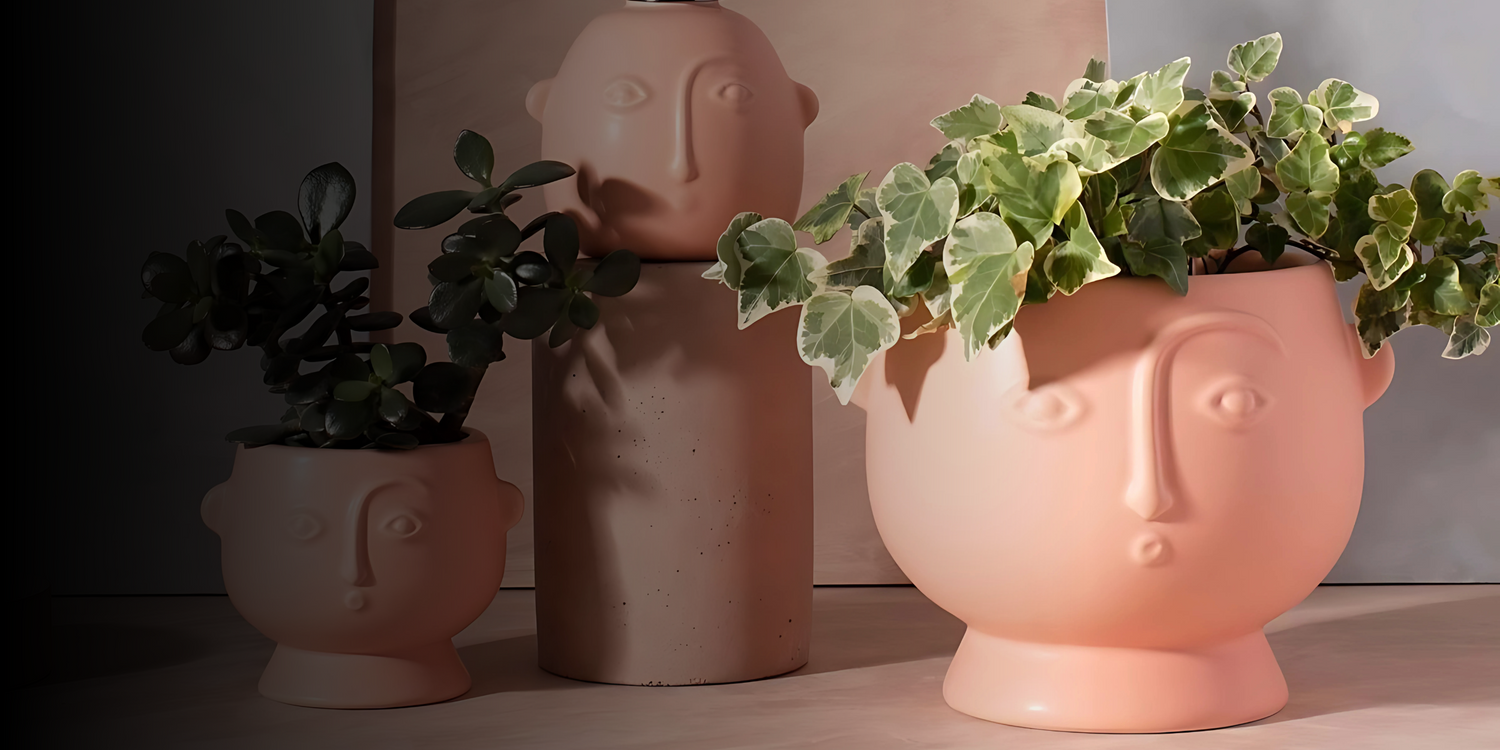 Sass & Belle Face bloempotten in verschillende maten