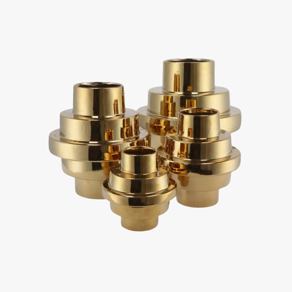 Vaas Stairs goudkleurig 20 cm