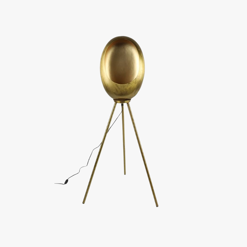 Vloerlamp Eggy goudkleurig 122 cm